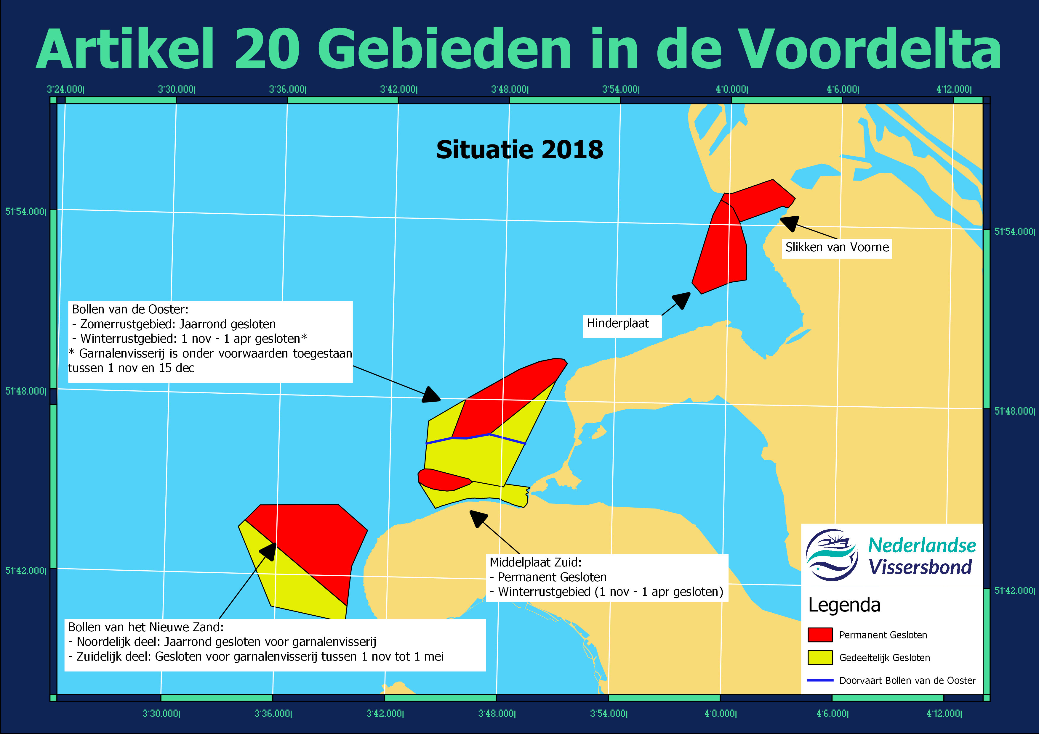Artikel 20 gebieden in de Voordelta 2018