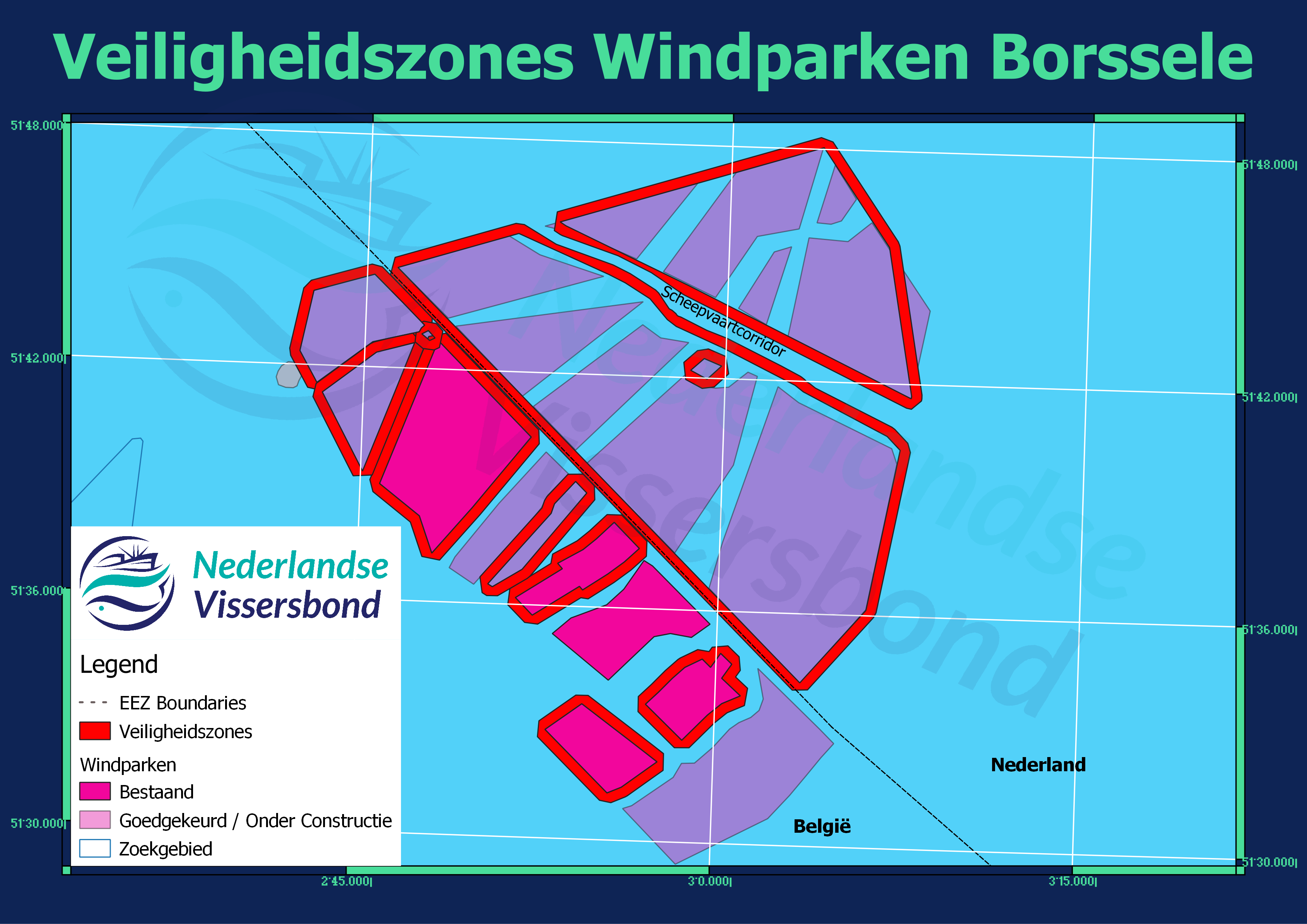 Veiligheidszones Windparken Borssele