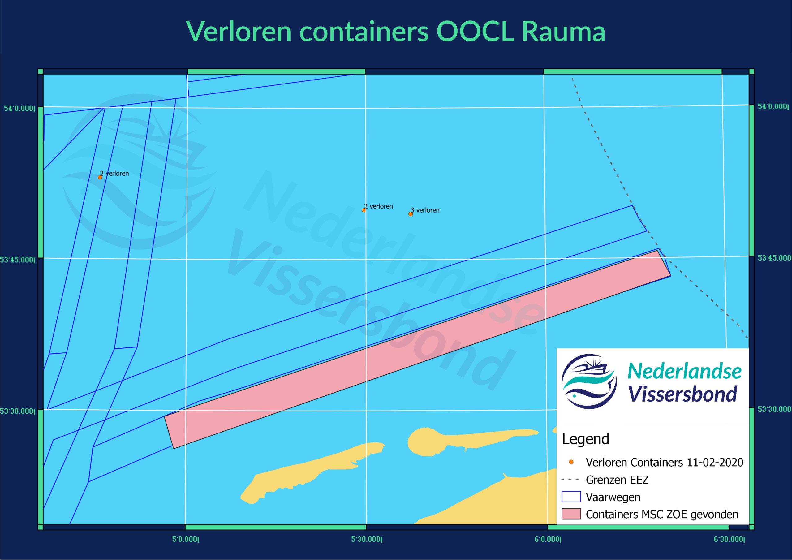 Verloren Containers OOCL Rauma